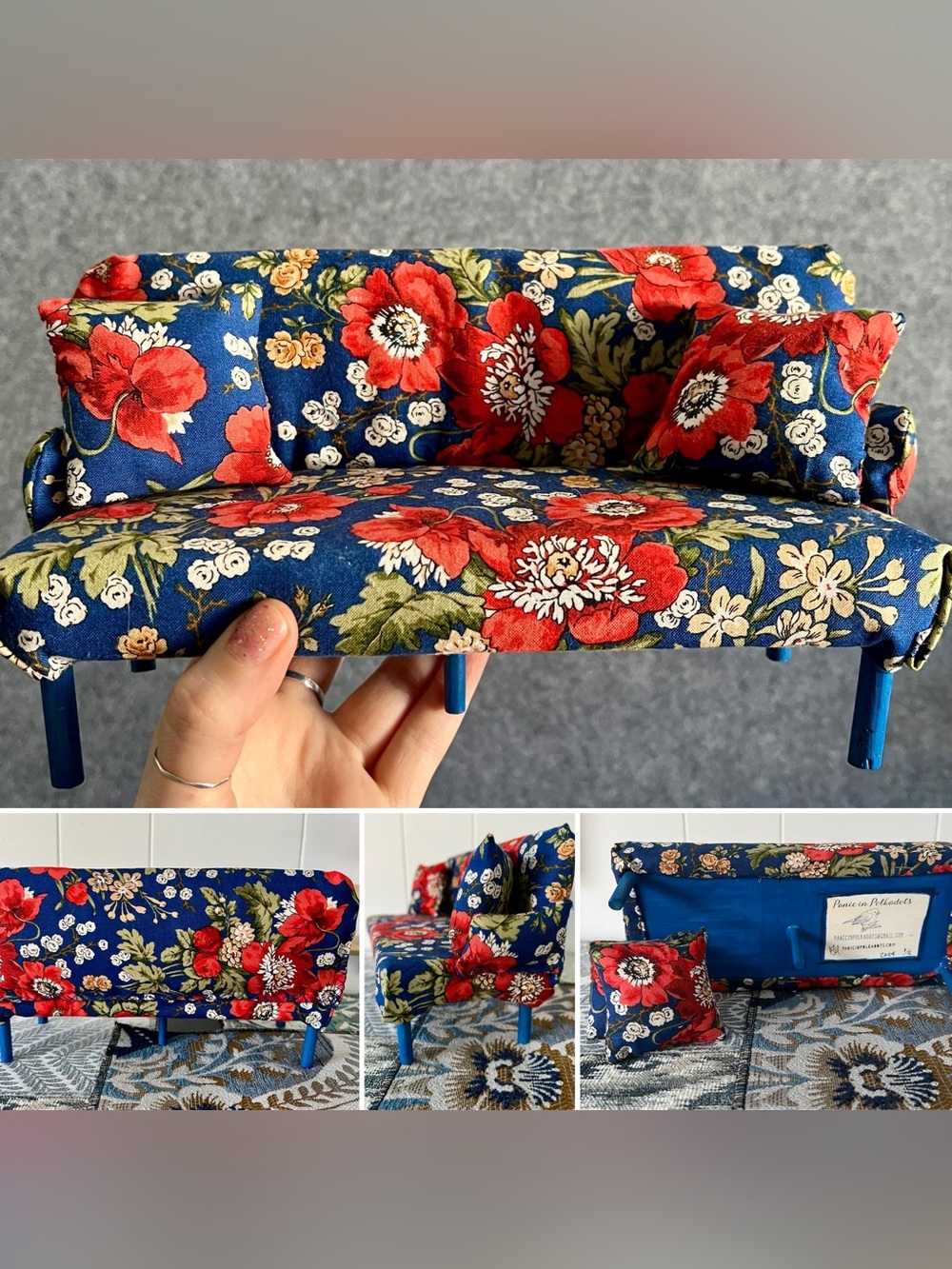 Barbie Couch - Handmade 1:6 Scale